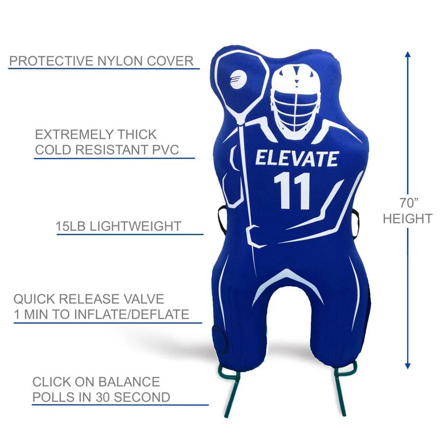 Elevate Sports 11th Man Goalie Pro - Inflatable Lacrosse Dummy - Image 2
